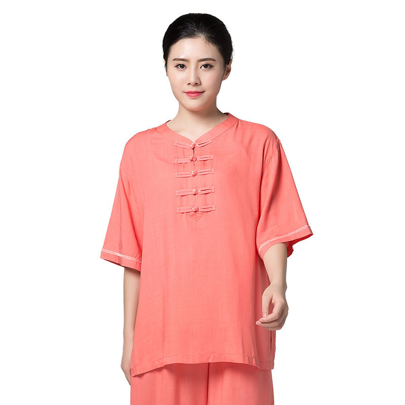 新款太极服女春夏季棉麻长短袖太极拳练功服中老年晨练服装亚麻秋