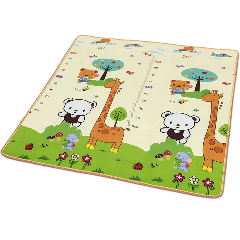 儿童便携宝宝爬行垫婴儿爬爬垫加厚无味地垫家用小熊小鹿水果乐园