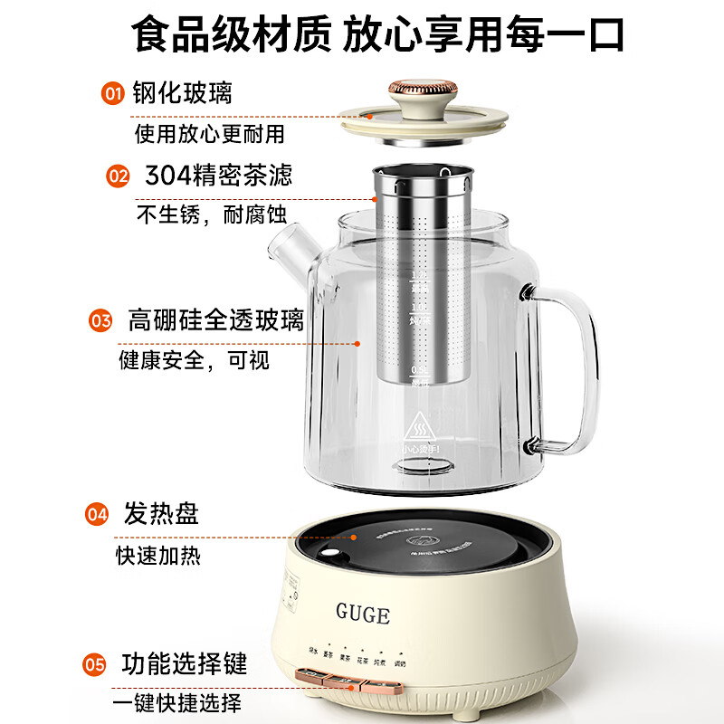 谷格 (GUGE) 花茶壶 GC06高清大图