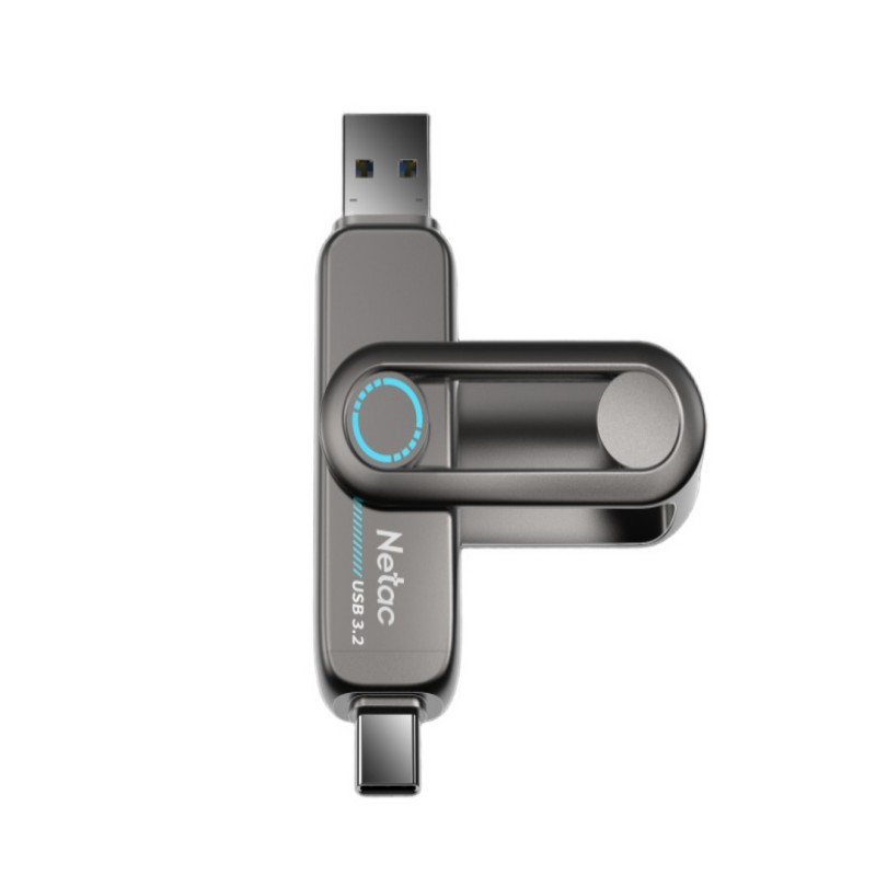 朗科(Netac) 固态U盘 US7 256G USB3.2+TYPE-C 读速550M/S高清大图