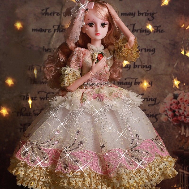 芭比娃娃会说话的洋娃娃套装女孩玩具5大公主3生日礼物6岁以上4