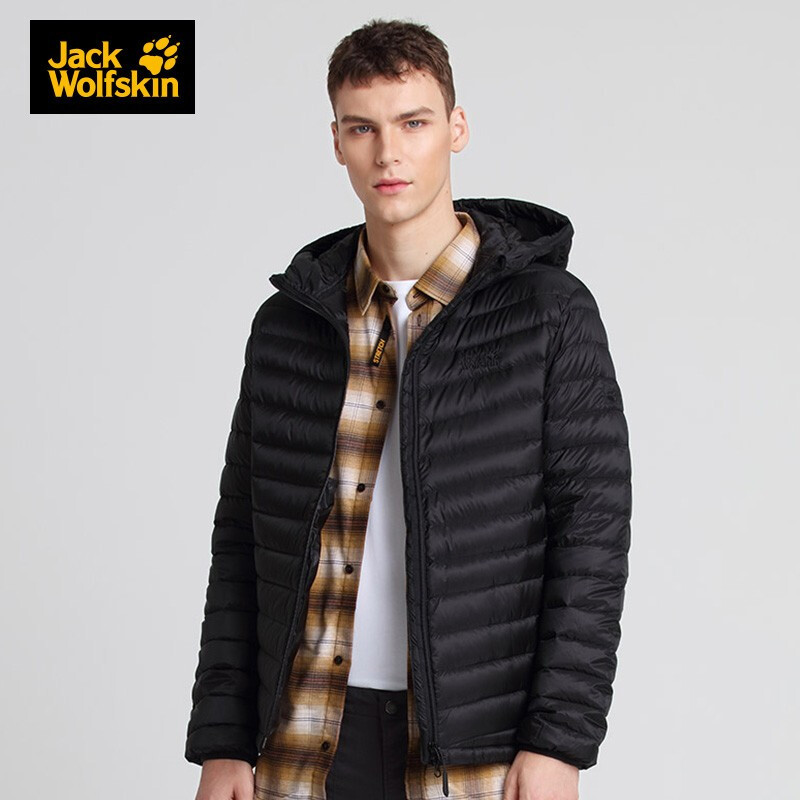 狼爪/JackWolfskin 男款连帽羽绒服 521925