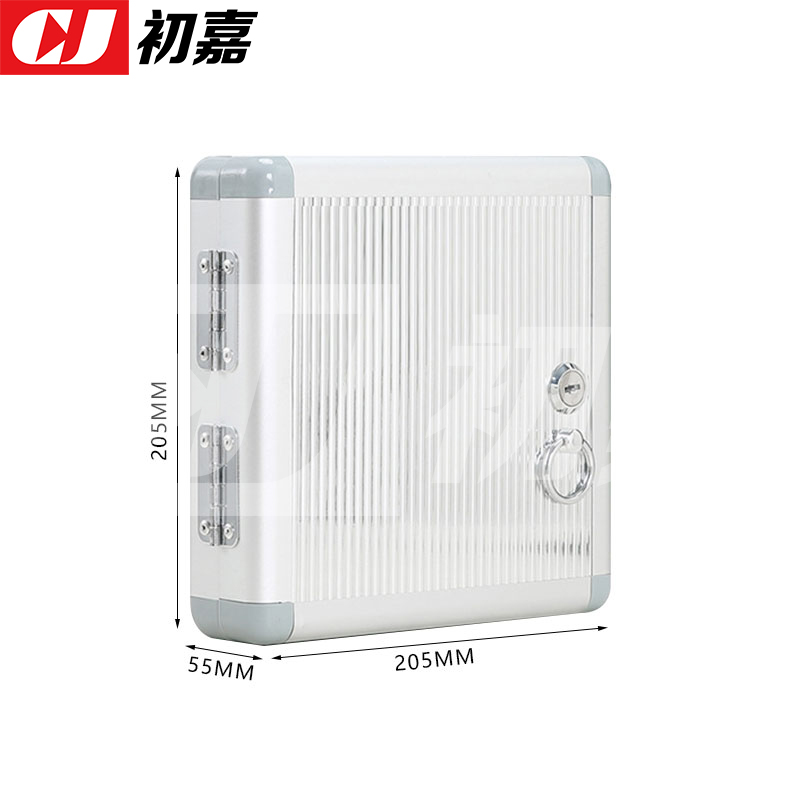 初嘉(CJ)铝合金钥匙箱壁挂钥匙柜钥匙管理箱 12位高清大图