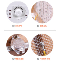 实木取暖器家用节能办公室暖脚器冬季电烤火炉家用烤脚烤火箱省电火桶烤火器暖炉子烤火盆小型烘脚神 100*40CM豪华四人款