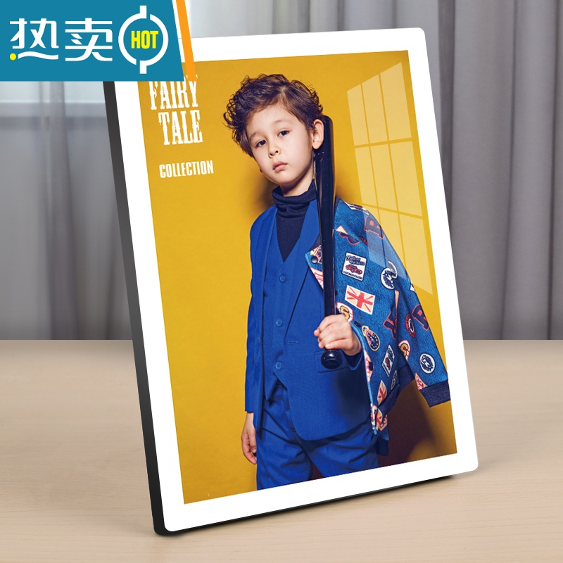 敬平洗照片做成相框挂墙大韩水晶婚纱照相片放大儿童摆台加定制九宫格 大韩水晶(留白) 定制尺寸联系客服高清大图