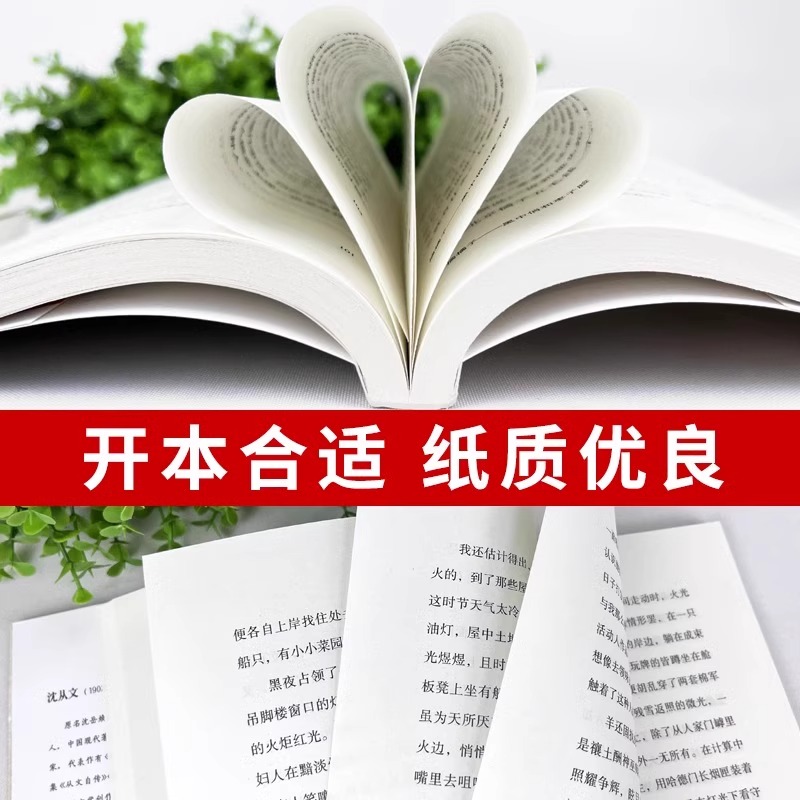 [全14册]沈从文作品集+鲁迅作品集 [正版]完整版无删减 全套4册沈从文的书全集边城湘行散记原著书从文自传长河七年级必高清大图