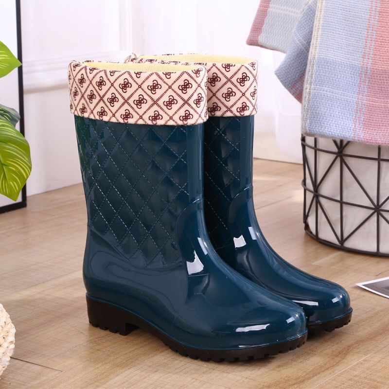 时尚女士雨靴防滑防水雨鞋学生韩版胶鞋成人水靴套鞋莎丞