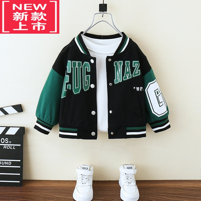 可莉允童装男童外套2022冬装新款洋气棉衣夹克儿童加棉加厚冬季棉服潮款