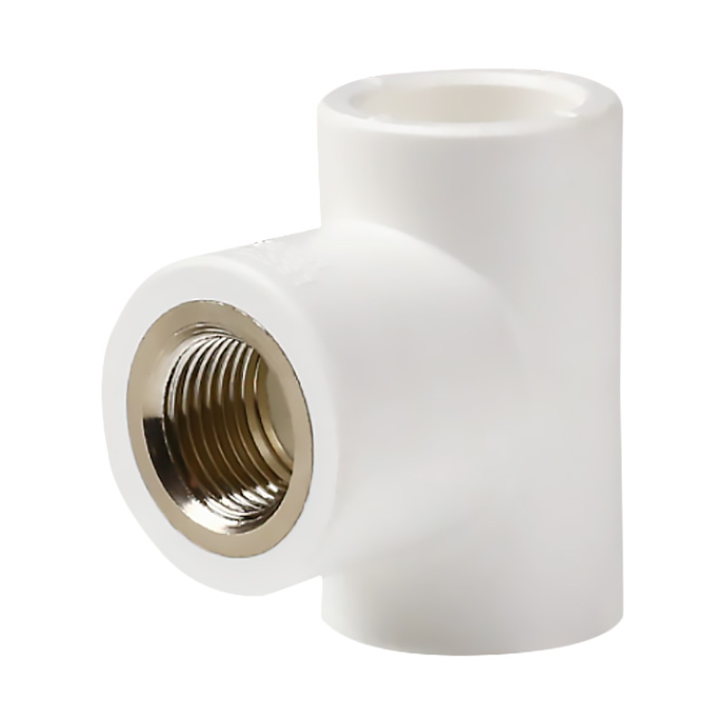 联塑 LESSO dn25X1/2“ 内螺纹三通Ⅰ型(PP-R 配件 ) 白色 单个高清大图