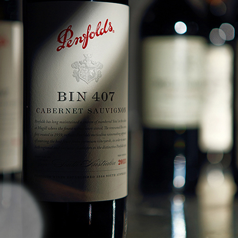 奔富(penfolds) Bin407干红葡萄酒 红酒 澳大利亚原装原瓶进口 750ml 木塞款单瓶装