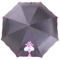 天堂伞三折黑胶防紫外线遮阳伞太阳伞晴雨伞