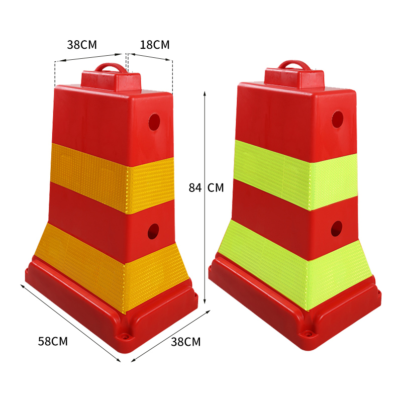 鑫环境 交通隔离墩塑料人车分流隔离栏水泥墩路障道路警示马路隔离墩护栏 PVC隔离墩