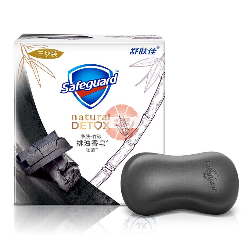 舒肤佳香皂深层洁净高端肥皂家庭装男女通用(沐浴洗手洁面通用)竹炭净肤 3块高清大图