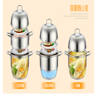 【苏宁电器】家用蒸锅304不锈钢加厚多功能多层蒸锅燃气电磁炉通用锅具 三层26cm复合底