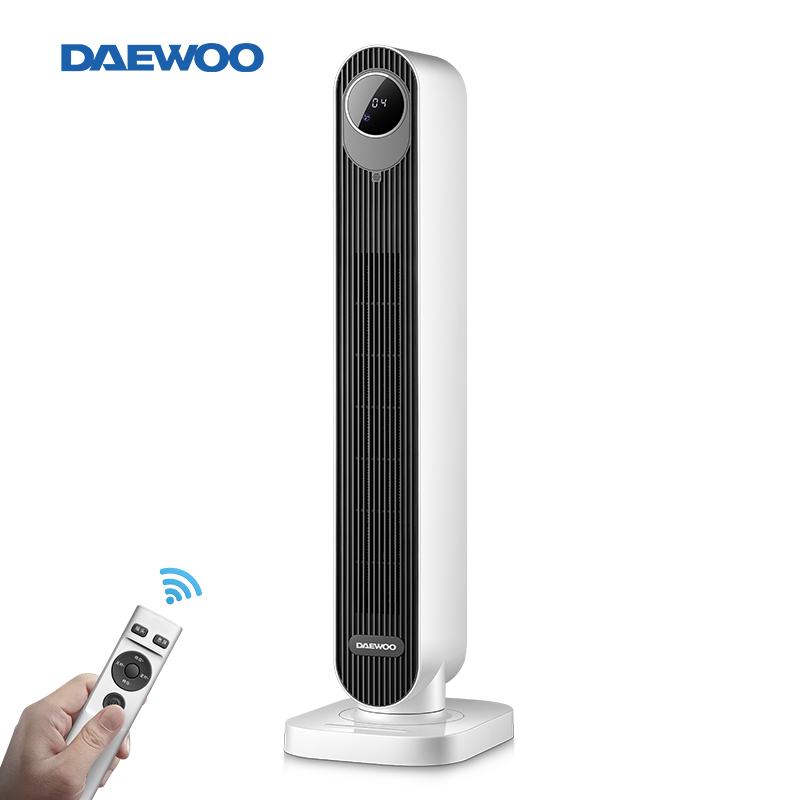 韩国大宇（DAEWOO) K7 取暖器 电暖器 电暖气 暖风机 家用办公卧室客厅 电热扇 烤火炉 立式摇头冬夏两用加热器