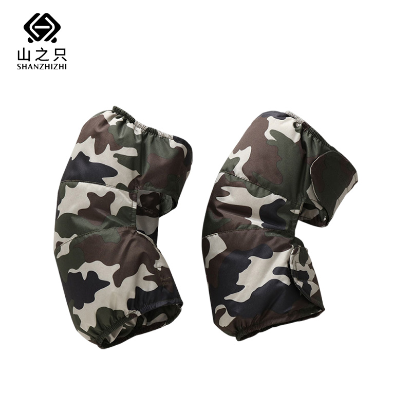 山之只 防寒羽绒护膝 迷彩绿 对高清大图