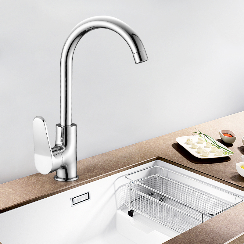 厨房水龙头洗菜盆龙头闪电客可旋转冷热水龙头厨房水龙头