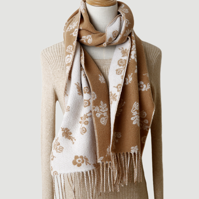 TDUO双面提花羊毛围巾CC24 条高清大图