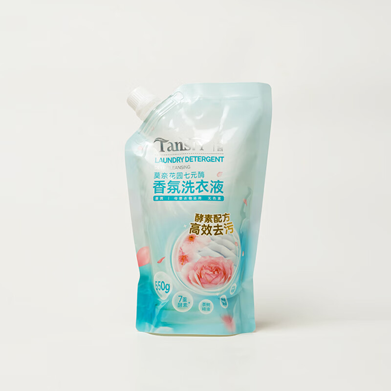 唐茜(TANGXI)深层洁净低泡易漂洗衣液持久留香强力去污渍护色 洗衣液550g 红色高清大图