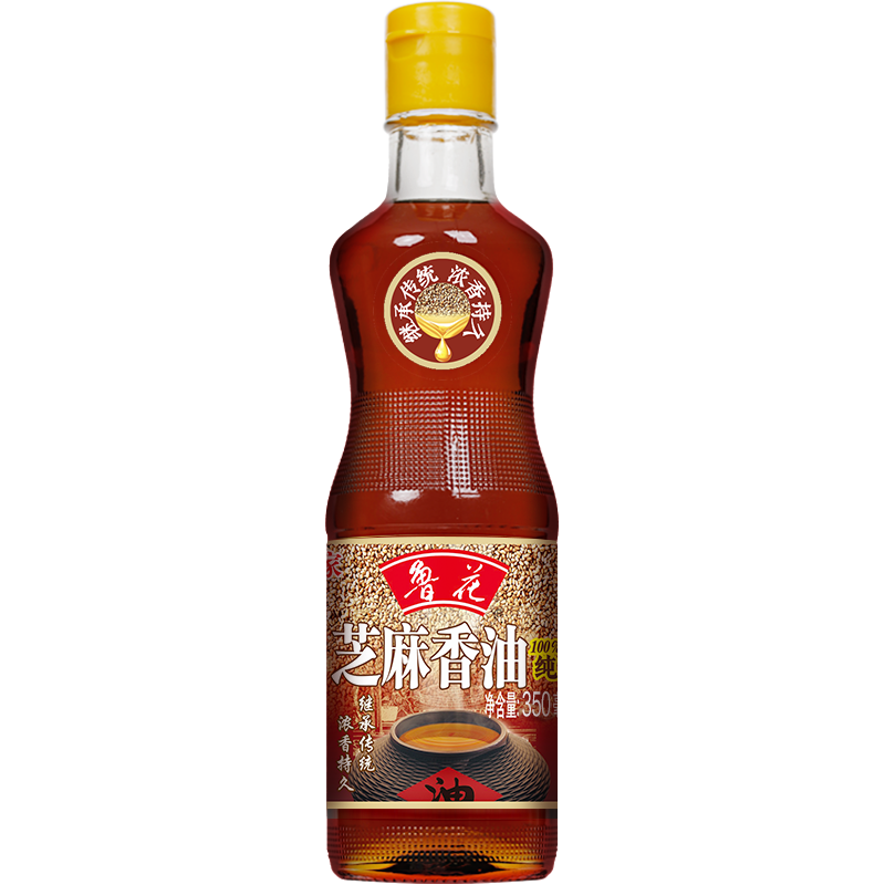 鲁花芝麻香油350ML*2 纯香芝麻油 香油麻油火锅蘸碟高清大图