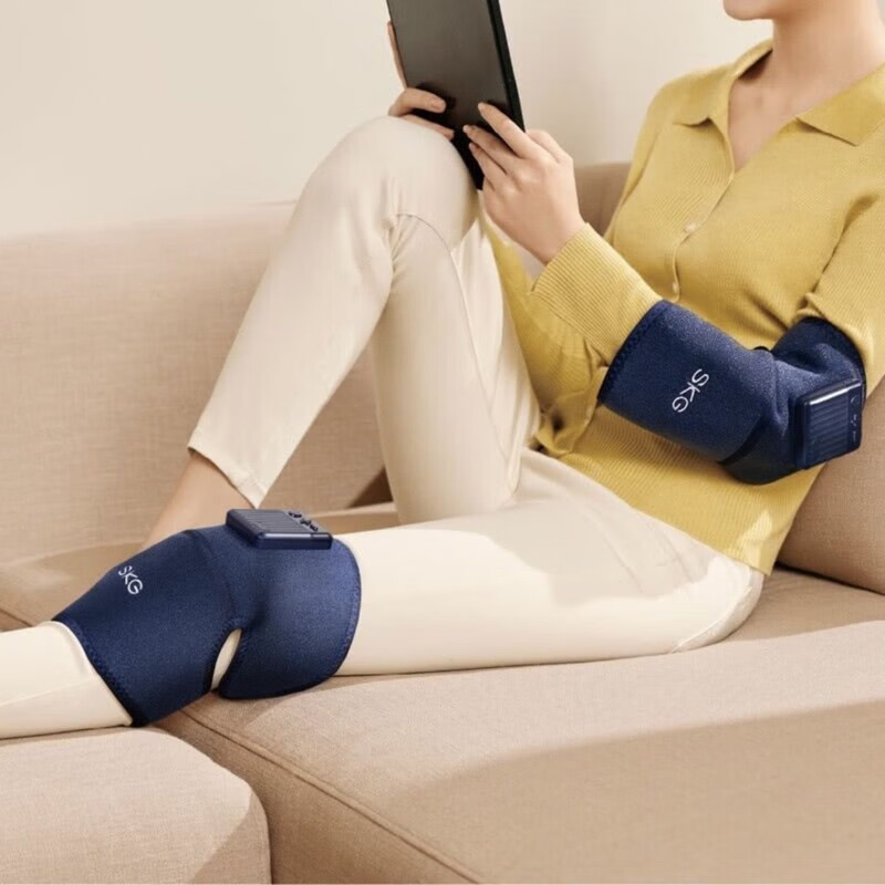 SKG W3智能护膝仪 系列1代 时尚款 蓝色 老寒腿按摩器高清大图