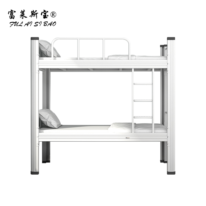 富莱斯宝 铁架床上下铺床高低床(含床板) 1200*2000*1800 /组高清大图