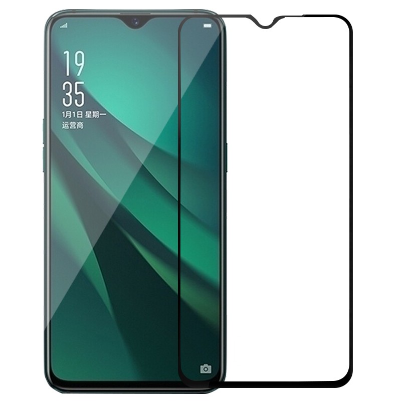 [买2送磨砂壳]轻万适用oppoa11x钢化膜全屏黑色高清透明防摔贴膜oppo手机保护膜全玻璃高清大图