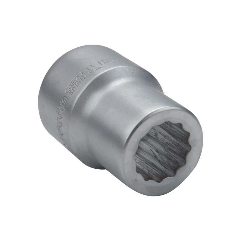 长鹿 3/4”&1”雾面十二角重型套筒 19mm