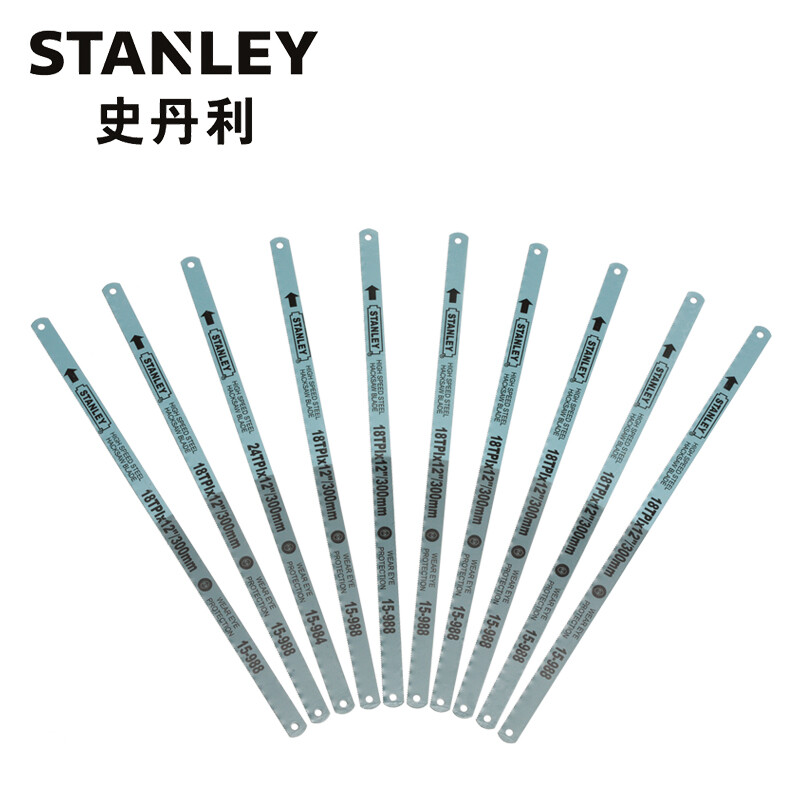 史丹利(STANLEY)24齿高速钢锯条12英寸(10支装) 95-295-23