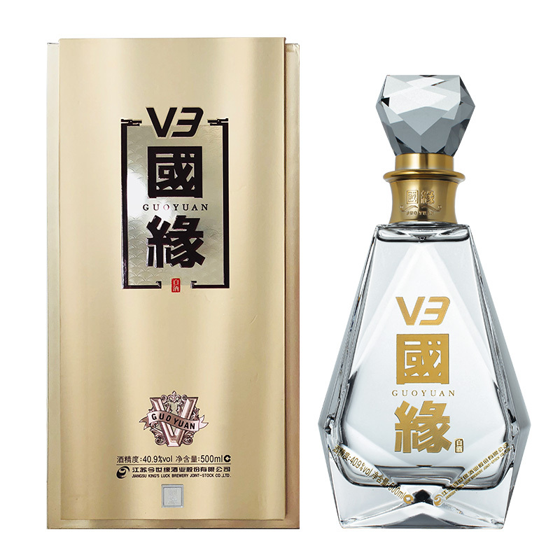 今世缘 国缘V3 40.9度 500ml 单瓶 浓香型 白酒