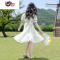 绿彩虹光女童连衣裙夏2022新款洋气夏装中大童网红儿童裙子碎花公主裙