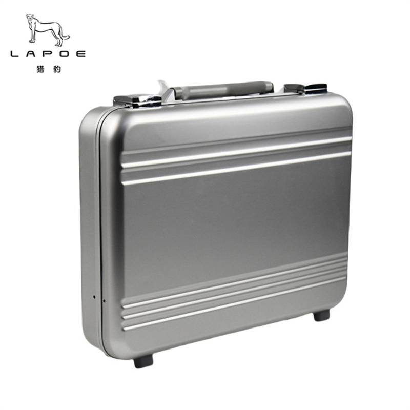 猎豹铝合金工具箱手提箱公文箱收纳箱全铝合金箱体可定制410*300*105mmLBA2/个高清大图