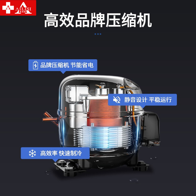埃利斯(AILISI)1.2米商用蛋糕柜展示柜冷藏玻璃陈列柜水果寿司保鲜熟食柜超市柜鸭脖立式冷藏柜冷冻保鲜柜 台式圆弧