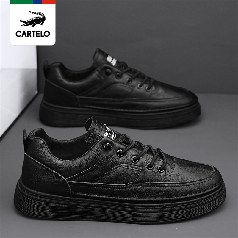 线下专柜同款卡帝乐鳄鱼cartelo新款舒适男士休闲鞋板鞋男鞋休闲皮鞋