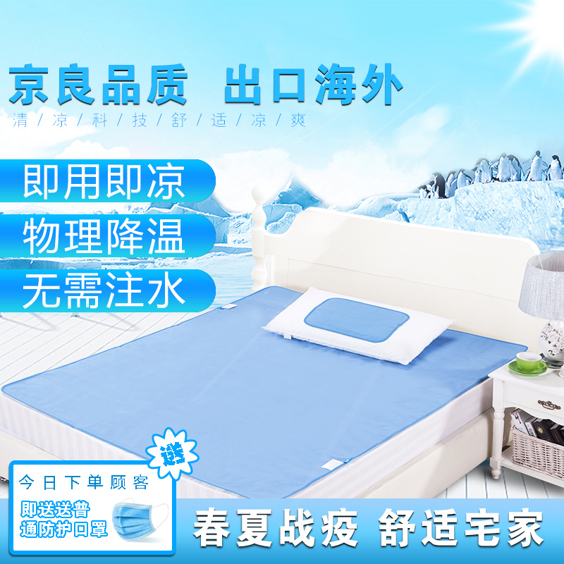 夏天凝胶冰垫床垫单人学生宿舍降温制冷夏季室内凉垫床上凉席收纳袋 三维工匠高清大图