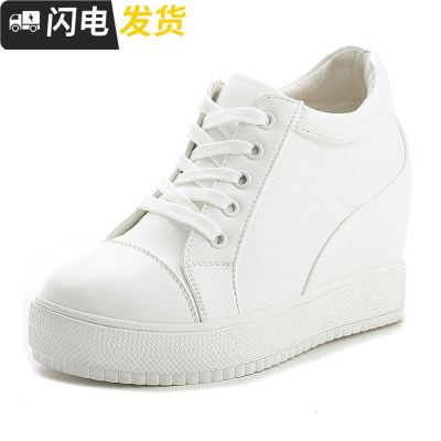 2022新款潮女鞋子女冬季内增高韩版百搭时尚冬鞋冬款加绒休闲白鞋启如休闲鞋休闲鞋