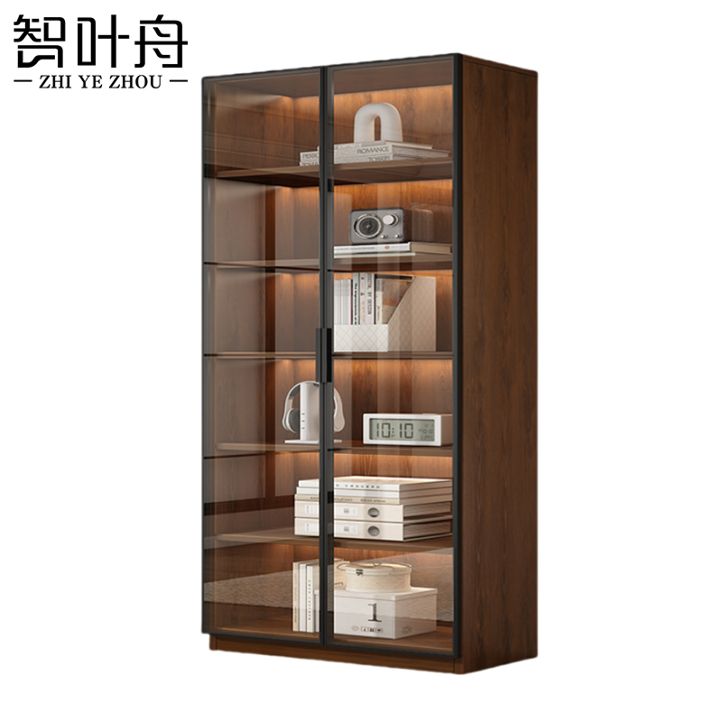 智叶舟文件资料柜双门100*32*200cm台高清大图