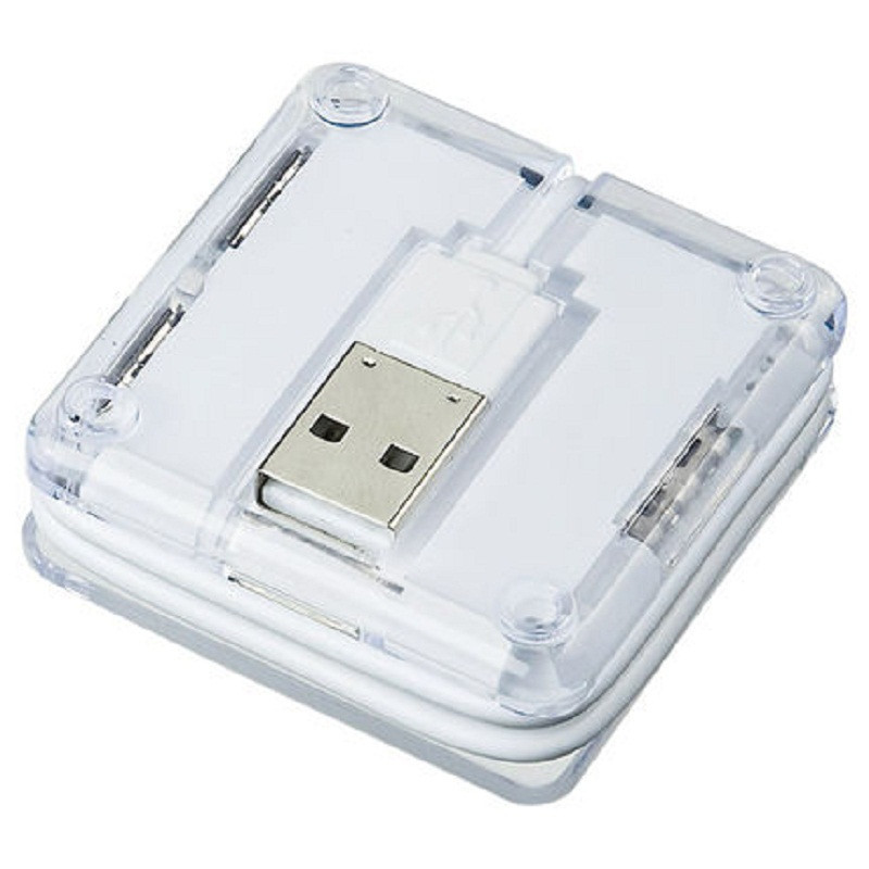 山业(SANWA SUPPLY) 袖珍型 USB 白色 集线器 USB-HUB239W(单位:个)