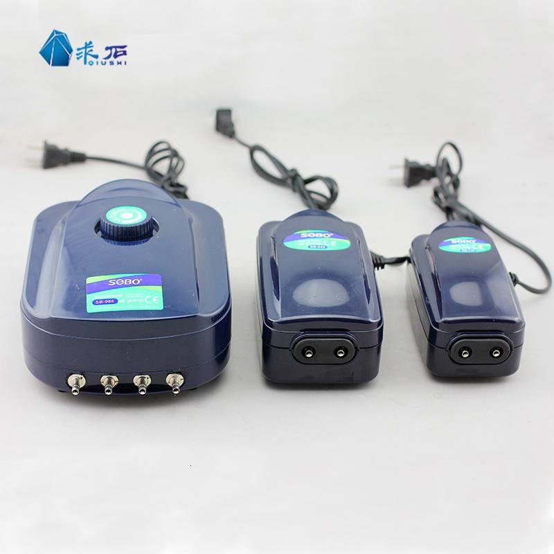 增氧泵鱼缸打氧泵双孔四孔可调节氧气泵增氧机水族冲氧泵高清大图