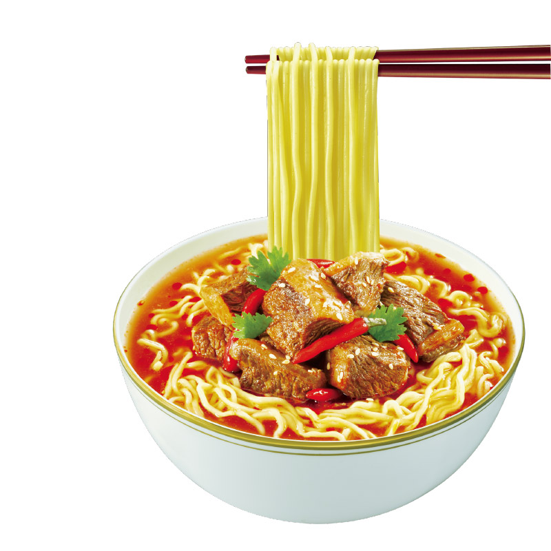 康师傅方便面劲爽拉面桶装红烧香辣牛肉面桶面速食品解饿泡面高清大图