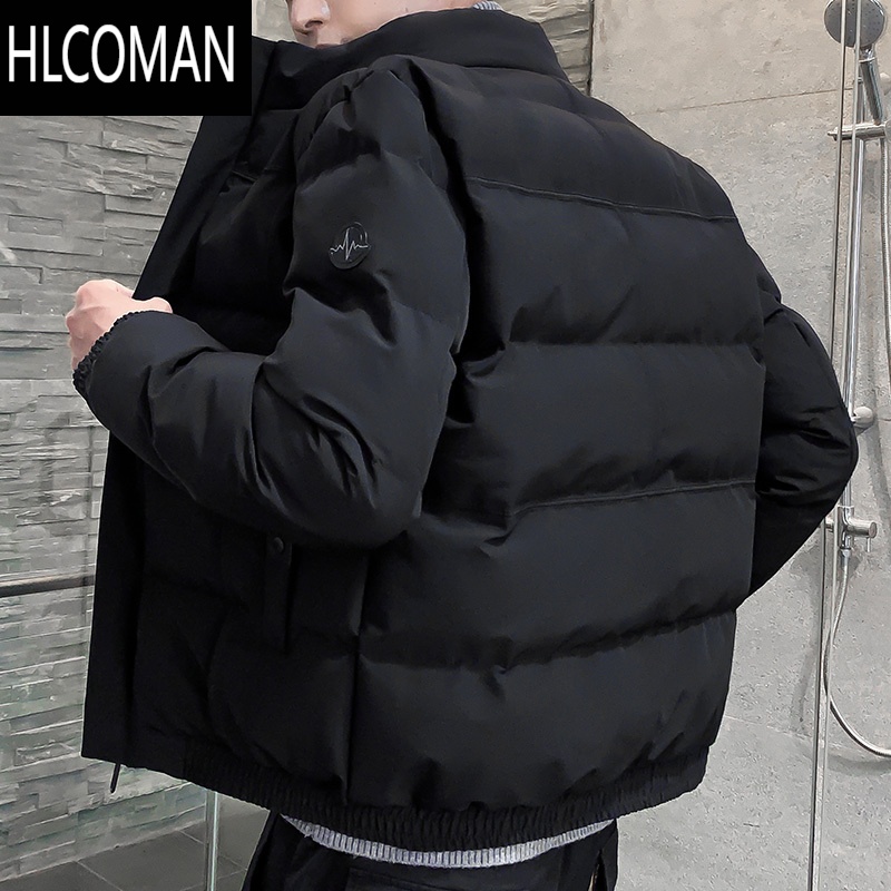 HLCOMAN棉衣男士外套2024新款潮流加厚羽绒棉服工装潮牌棉袄潮 XXXL 8228黑色