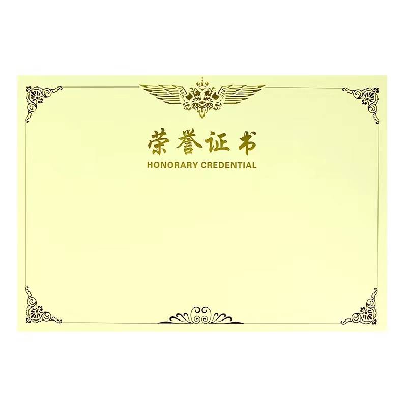 【精选】得力（deli）8K荣誉证书内芯50张 3231