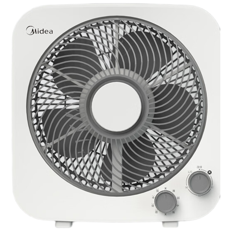 美的(Midea) 电风扇家用台式小风扇空气循环扇转页扇办公室桌面鸿运扇五叶柔风电风扇 KYT25-22MW ZH