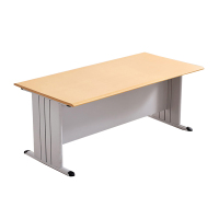 DXBG图书室阅览桌工作桌2000*1000mm橘黄色台面(不含椅)[工厂现做 7天内发货]
