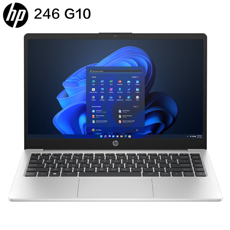 惠普(HP)246 G10 14英寸办公学习家用网课定制轻薄本商务本笔记本电脑(13代i7-1355U 16GB内存 1TB固态 WiFi6 蓝牙 双重严格测试 双倍品质保证)