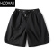 HLCOMANmYes日系潮牌纯色轻薄休闲工装短裤男士夏季宽松速干五分裤