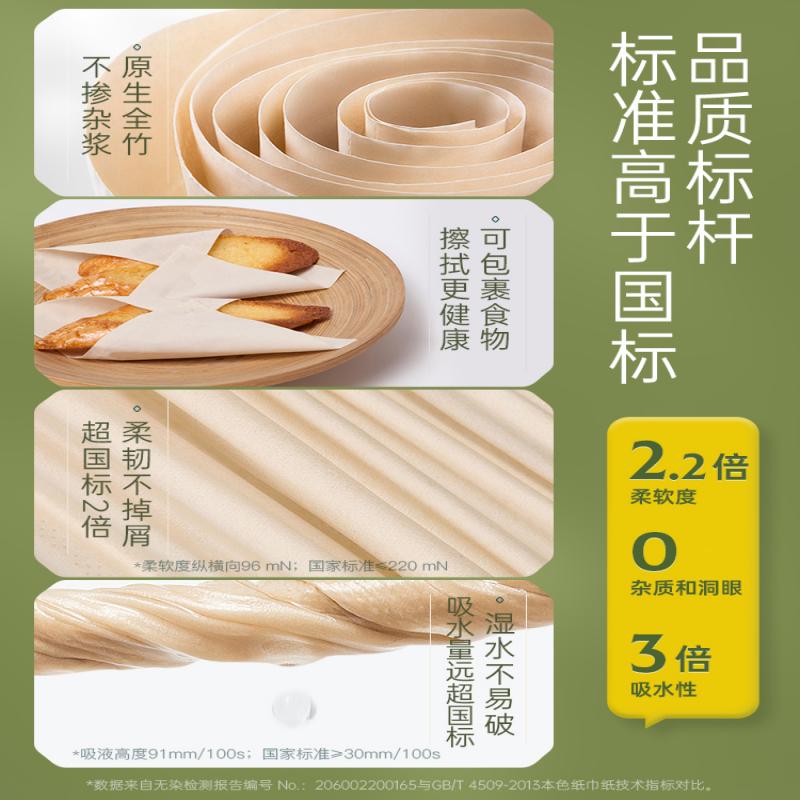 无染本色抽取式纸面巾 4层98抽18包装WR083高清大图