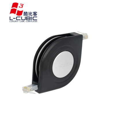 酷比客(L-CUBIC) LCCPLA-MS 六类cat6无氧铜宽带电脑路由器伸缩便携式千兆网线