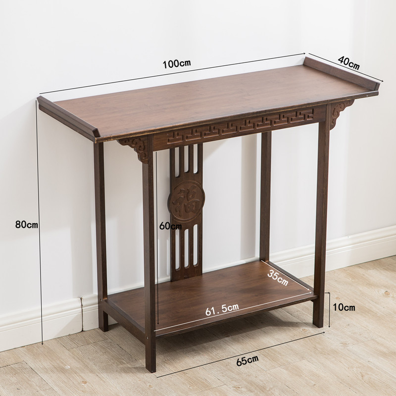 玺晴新中式玄关桌轻奢实木玄关台端景柜现代简约靠墙长条案条几供桌子