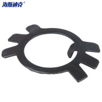 海斯迪克 HKZ-64 圆螺母用止动垫圈430-510HV 六爪锁紧垫圈锁片 发黑(淬火) GB858 φ18 100个